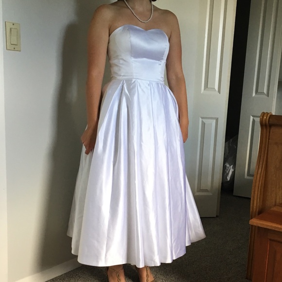 Tea Length Wedding Dress - Picture 1 of 6